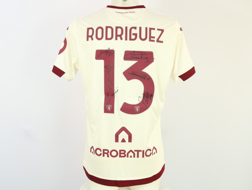 Rodríguez Official Torino Shirt, 2023/24 - Signed by the Players