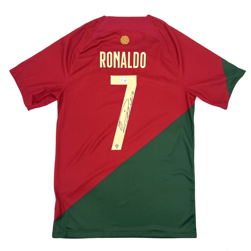 Cristiano Ronaldo's Portugal 2022 Signed Shirt 