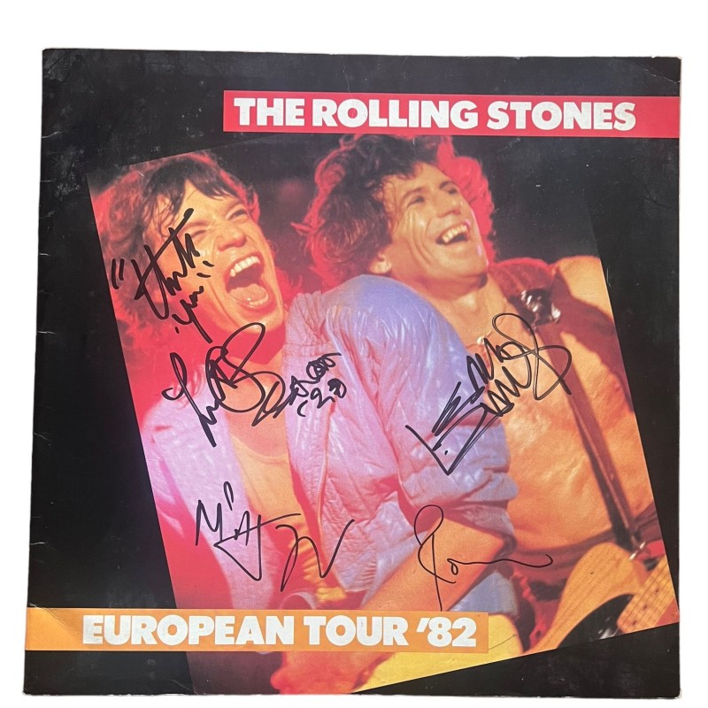 The Rolling Stones Signed 1982 European Tour Programme
