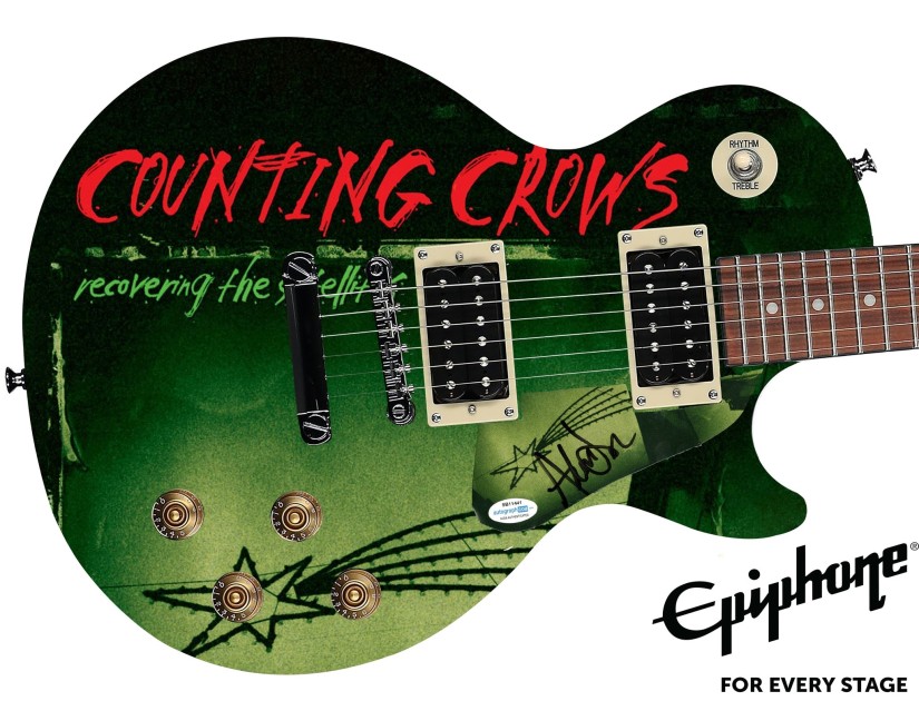 Adam Duritz dei Counting Crows ha firmato una chitarra grafica Gibson Epiphone Les Paul