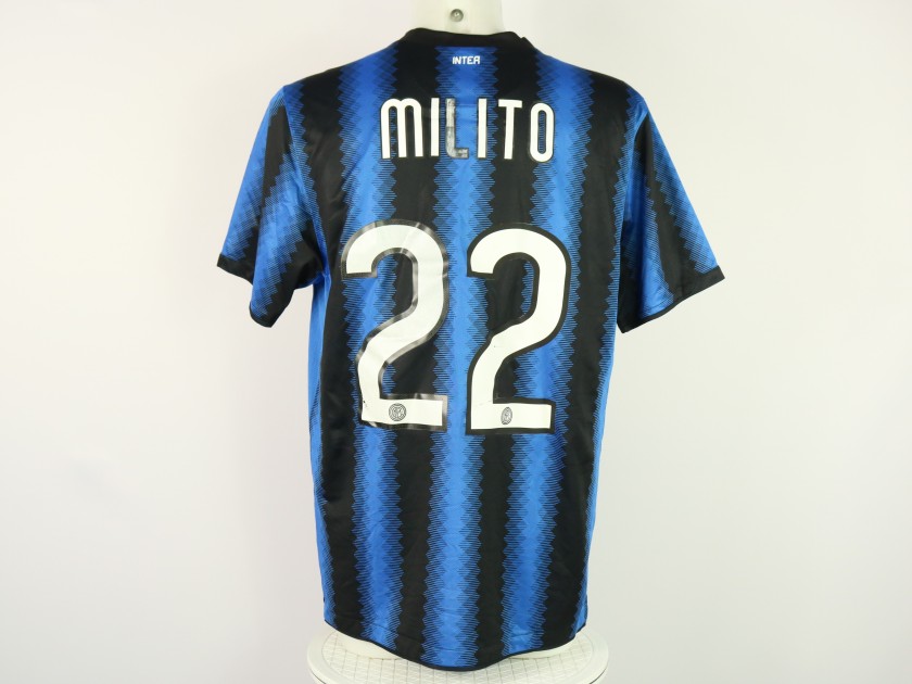 Official Milito Shirt TP Mazembe vs Inter 2010 FIFA Club World Cup Final CharityStars