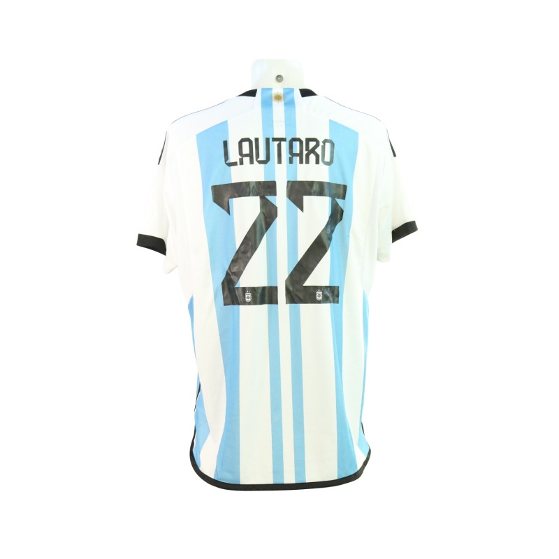 Maglia Ufficiale Lautaro Martinez Argentina, 2023 - Autografata