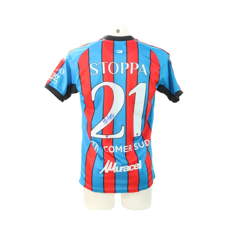 Stoppa's unwashed Signed Shirt, Catania vs Potenza 2024 