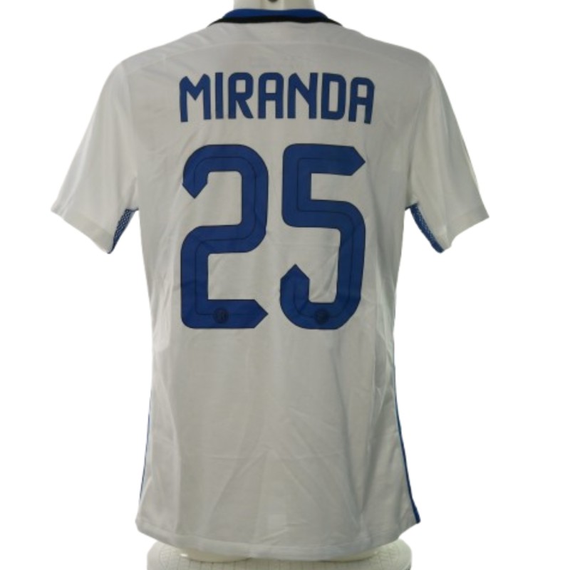 Miranda's Inter Match-Issued Shirt, 2015/16