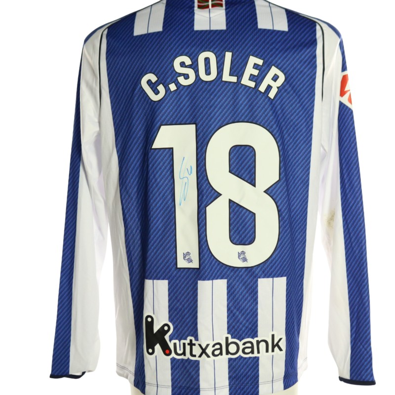 Soler's Signed Unwashed Shirt, Real Sociedad vs Real Betis 2026