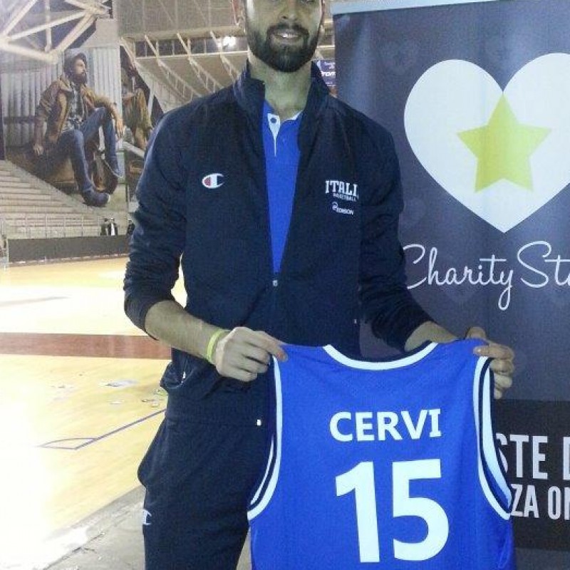Maglia di Cervi indossata e autografata - All Star game BEKO 2014