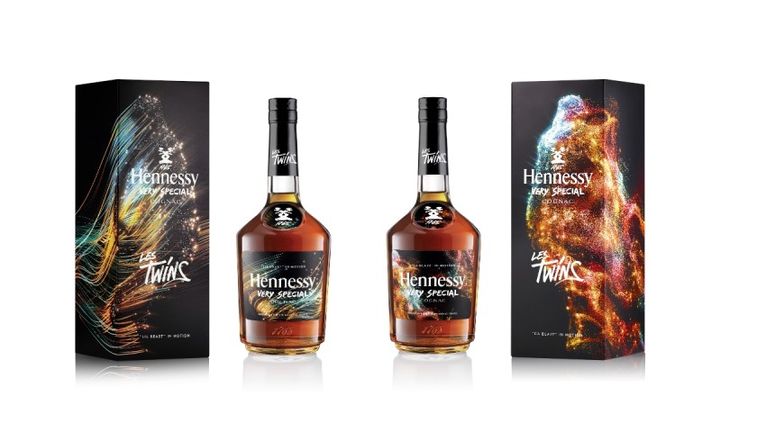 2-Bottle Set Hennessy vs Les Twins