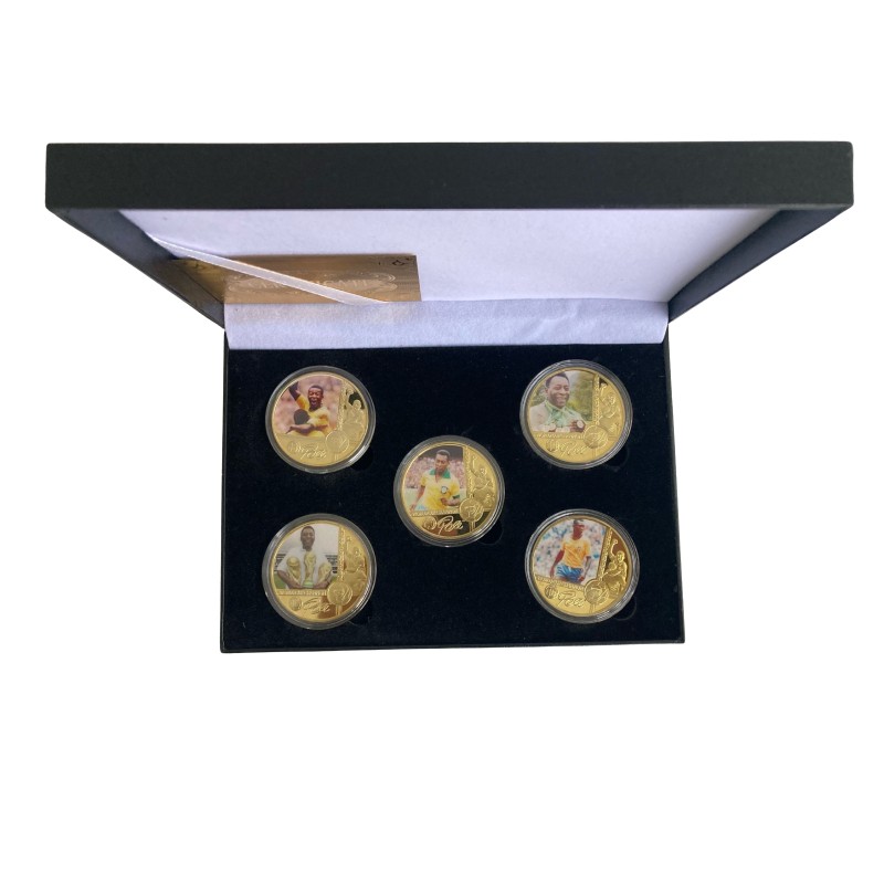 Pele Gold Plated Coins Box Set