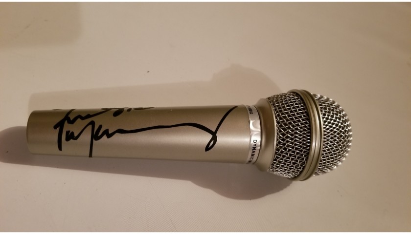 Freddie Mercury “Queen” Microphone with Printed Signature