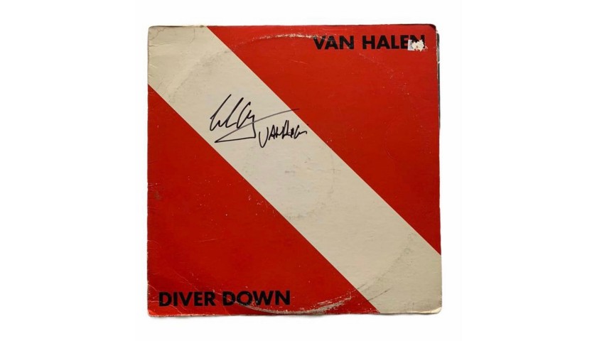 Eddie Van Halen Signed Diver Down Vinyl LP