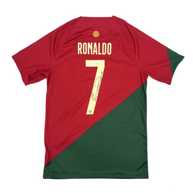 Cristiano Ronaldo's Portugal 2022 Signed Shirt 