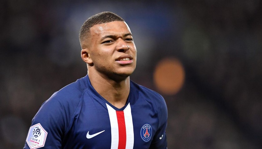 Maglia Ufficiale Mbappe PSG, 2019/20 - Autografata