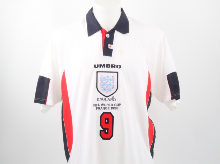 Alan Shearer Official Shirt, World Cup 1998 - Signed