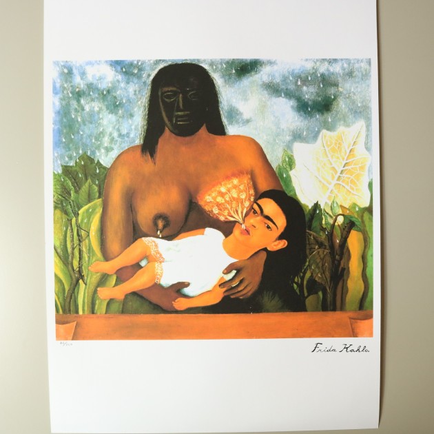 "My Nurse and I" Frida Kahlo Signed Offset Lithograph