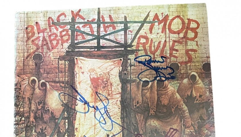 Vinile Mob Rules autografato dai Black Sabbath - CharityStars