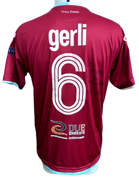 Gerli's Virtus Entella Signed Match-Issued Shirt, 2016/17