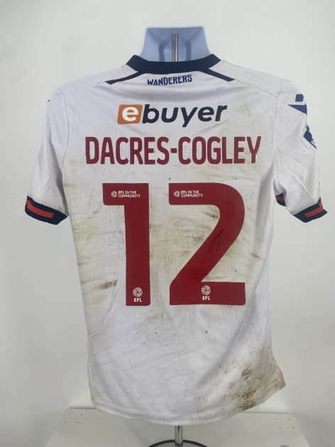 Josh Dacres-Cogley's Bolton Wanderers Signed Match Worn Shirt, vs Fleetwood 