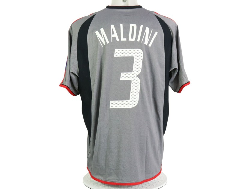 Maldini's Match-Issued Shirt, Perugia vs AC Milan 2003