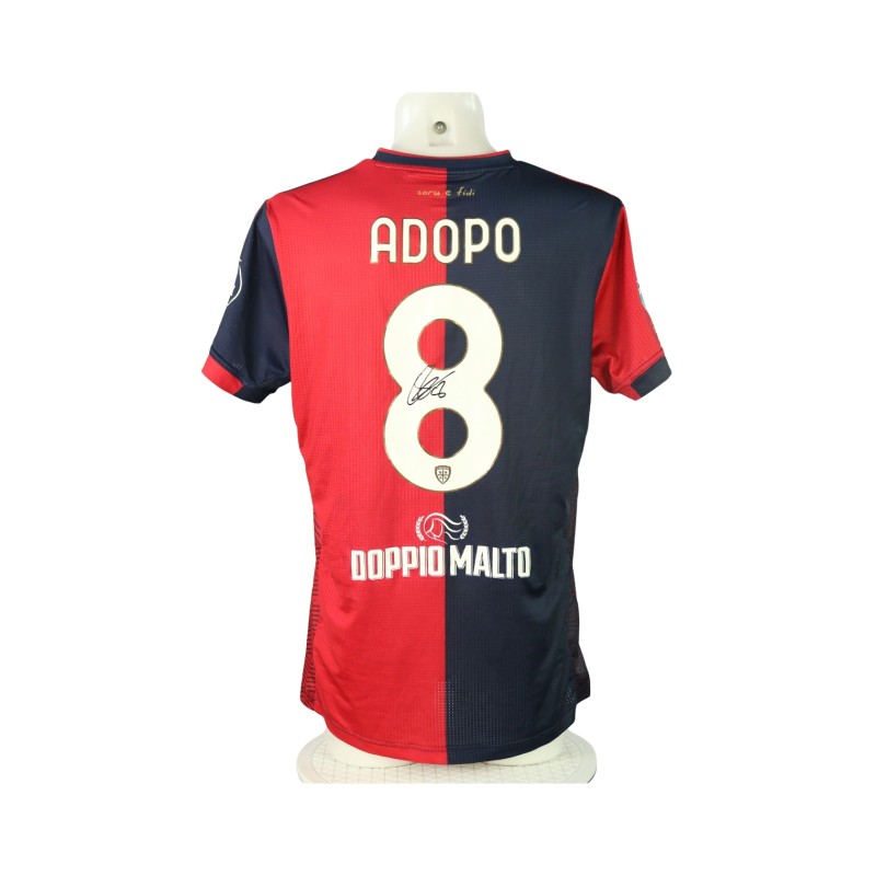 Maglia Adopo Unwashed, Cagliari vs Como 2024 - Autografata