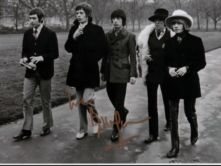 Rolling Stoned Picture signed by Bill Wyman
