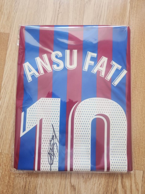 Ansu Fati's FC Barcelona 2021/22 Signed Shirt