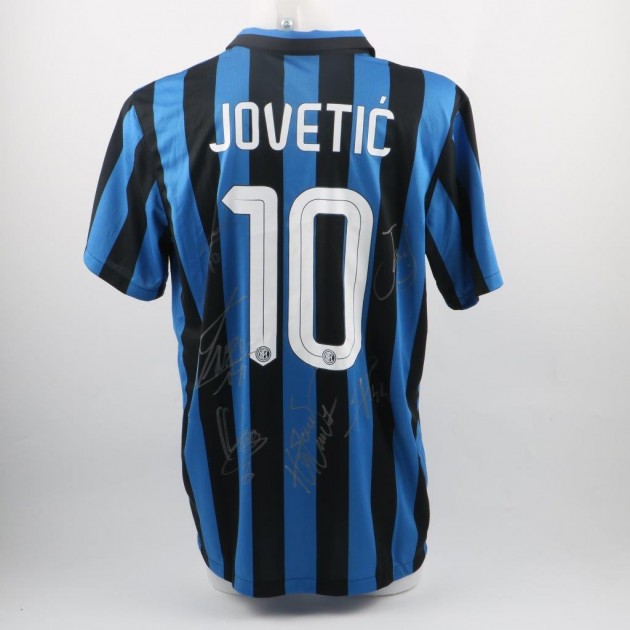 Jovetic shirt, Serie A 15/16 - signed by FC Inter players