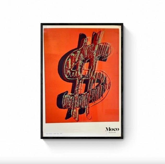 Andy Warhol "Dollar Sign" Moco Museum Poster