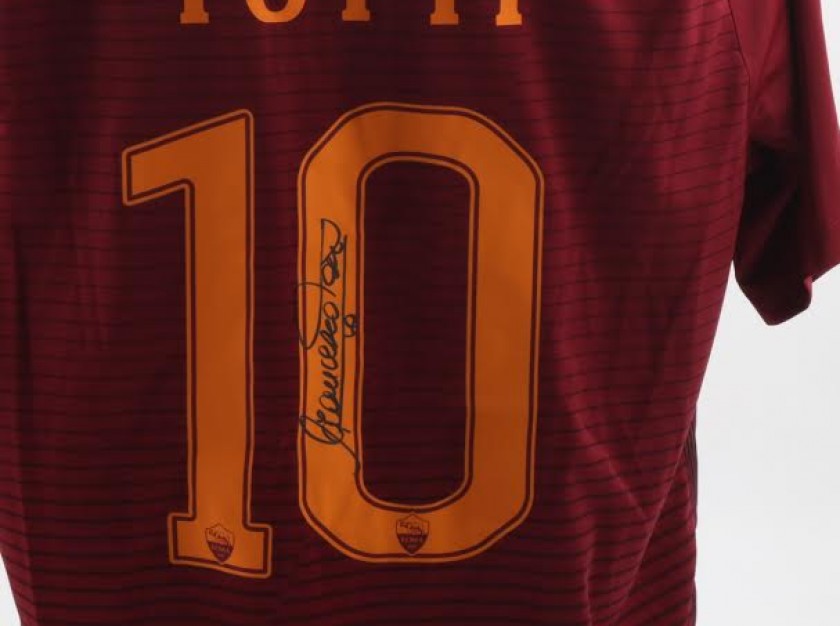 Maglia Celebrativa Totti Roma For Ever X, 2017/18 - Autografata -  CharityStars