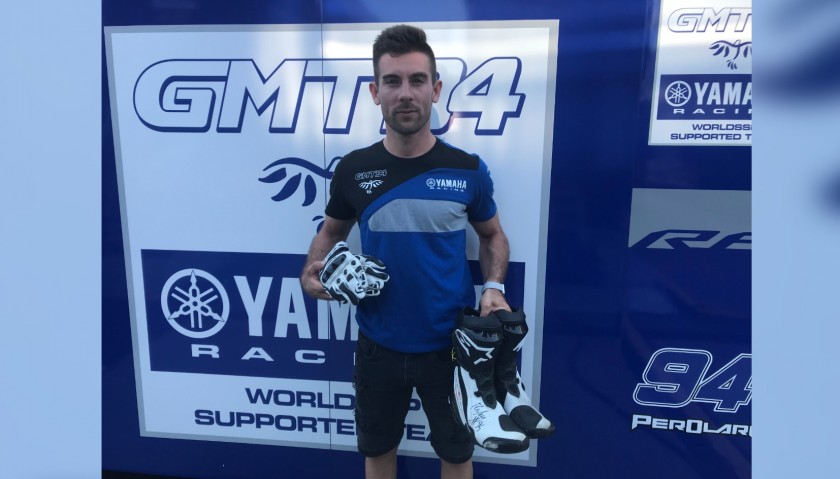 Racing Gloves Worn and Signed by Corentin Perolari at Portimao