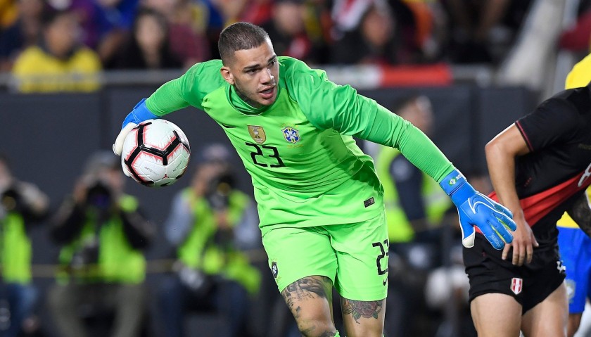 Ederson's Brazil Match Shirt, 2019/20