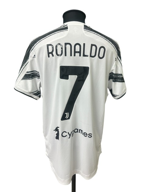 Maglia Preparata Cristiano Ronaldo Juventus vs Torino, 2020 - Patch Speciale Regione Piemonte