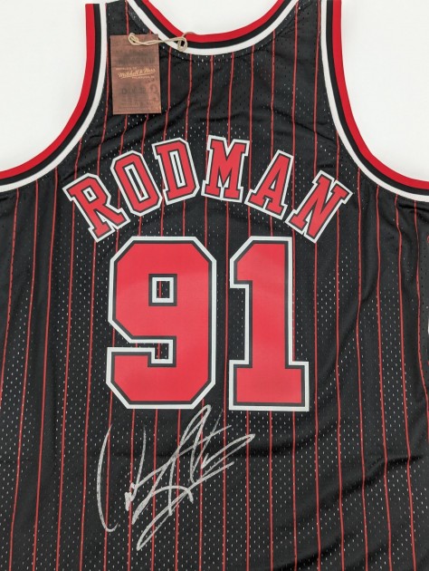 Dennis Rodman Signed Framed Jersey - CharityStars