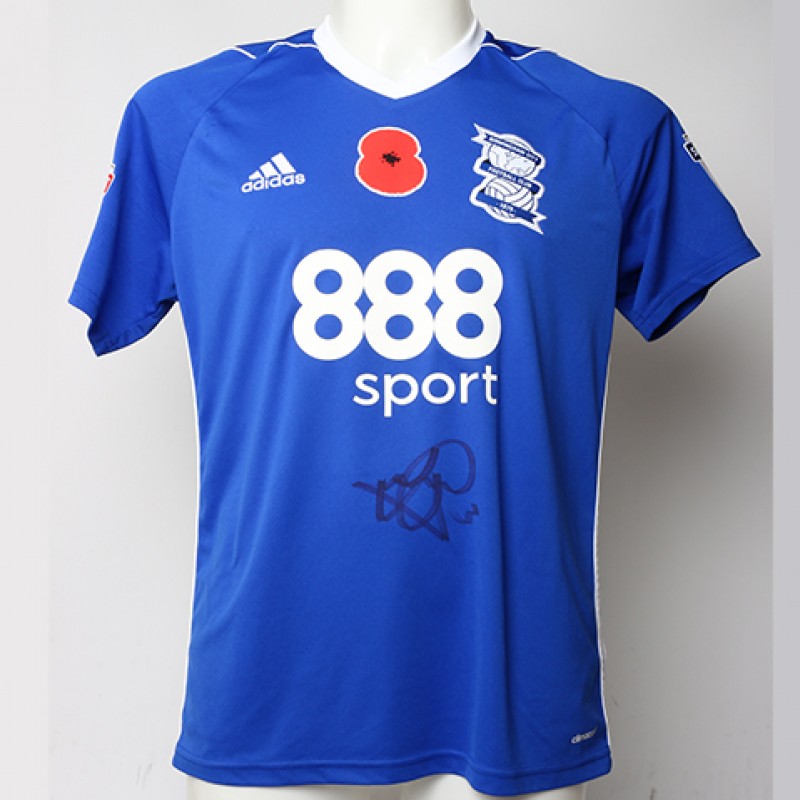 Poppy Shirt Signed by Birmingham City FC's Jonathan Grounds