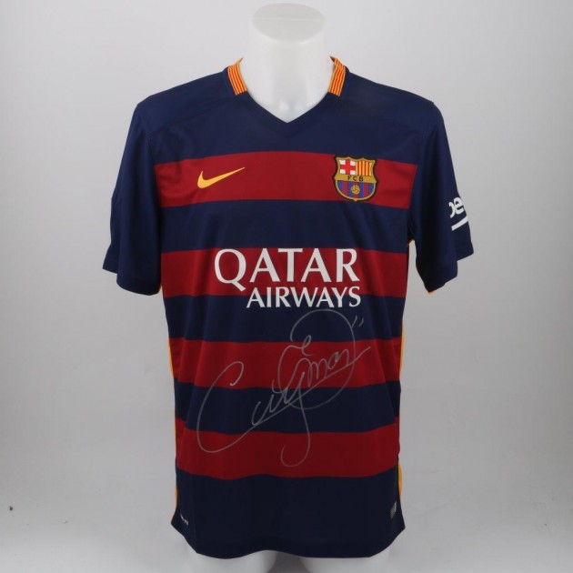 Official Neymar Barcelona shirt, Liga 2015/2016 - signed