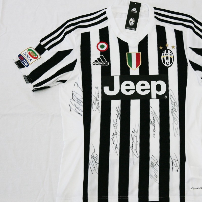 Maglia ufficiale Juventus, stagione 15/16,  autografata dai giocatori