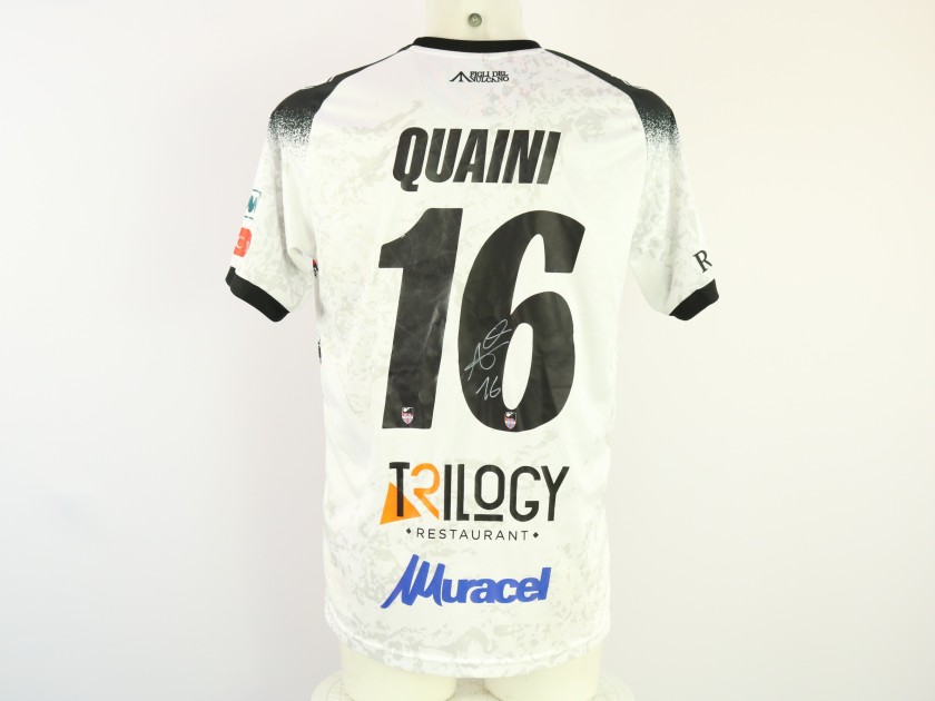 Quaini's Unwashed Signed Shirt, Turris vs Catania 2024