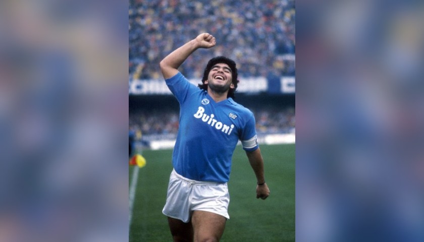 Maradona's Napoli Signed Match Shirt, 1986/87
