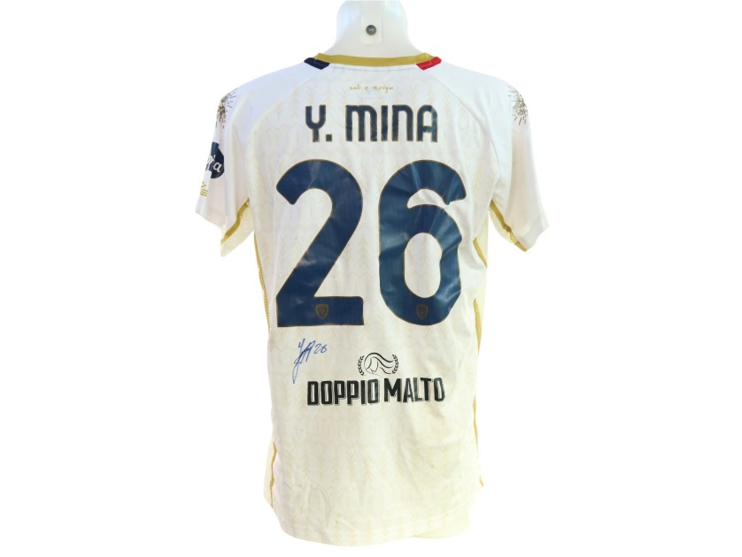 Mina's Signed Unwashed Shirt, Genoa vs Cagliari 2024