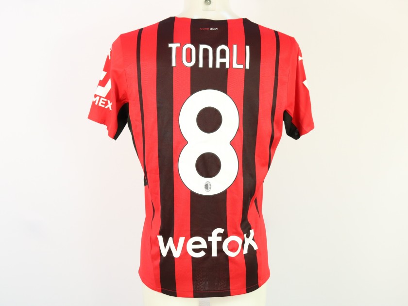 Tonali's Milan Match Shirt, 2021/22