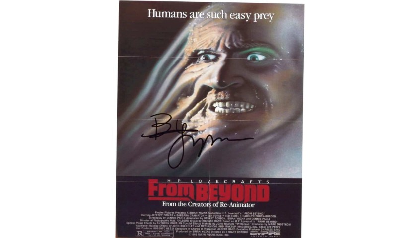 "From Beyond" Brian Yuzna Signed Photograph