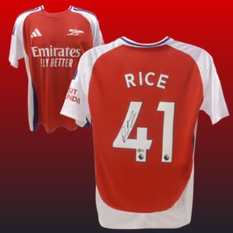 Maglia dell'Arsenal firmata da Declan Rice