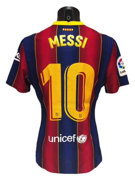 Lionel Messi's FC Barcelona Vs Villarreal 2020 Match Shirt