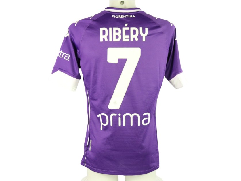 Ribery's Match-Issued Shirt, Fiorentina vs AC Milan 2021 - Keep Racism Out