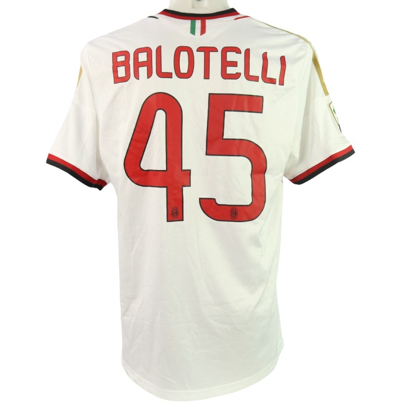 Balotelli Milan Match-Worn Shirt, 2013/14