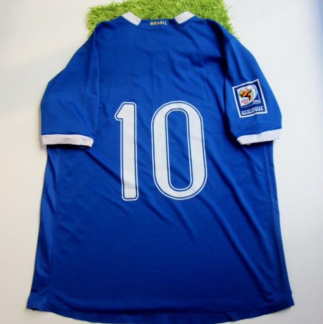 Ronaldinho match issued/worn shirt, Brazil, WorldCup Qualifiers 2010