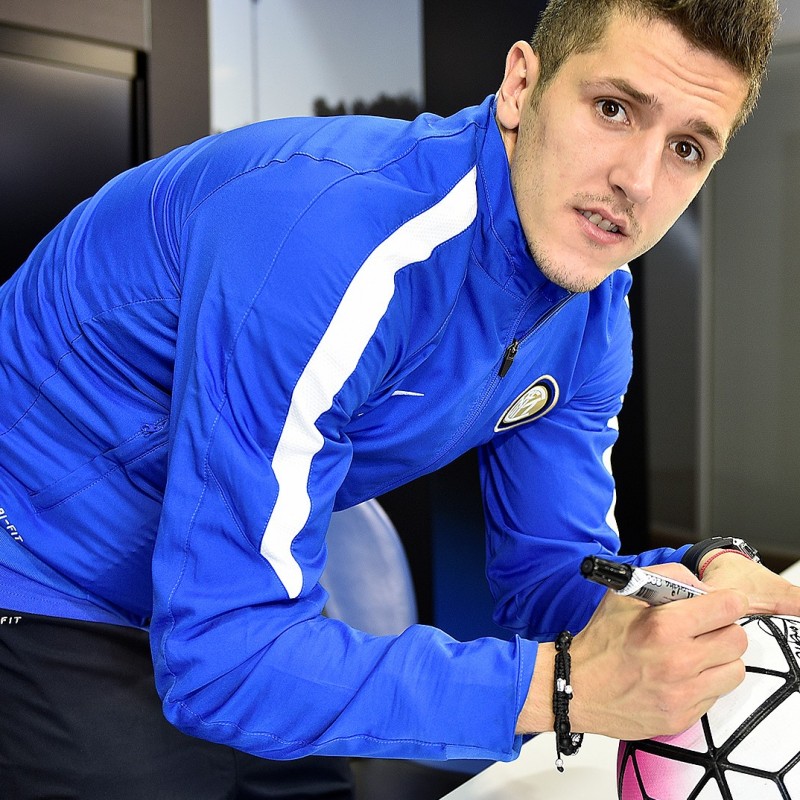 Official Serie A 15/16 ball - signed by Jovetic