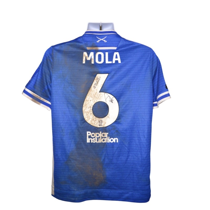 Mola's Bristol Rovers EFL Sky Bet League One Signed Match Worn Shirt, vs Barnsley