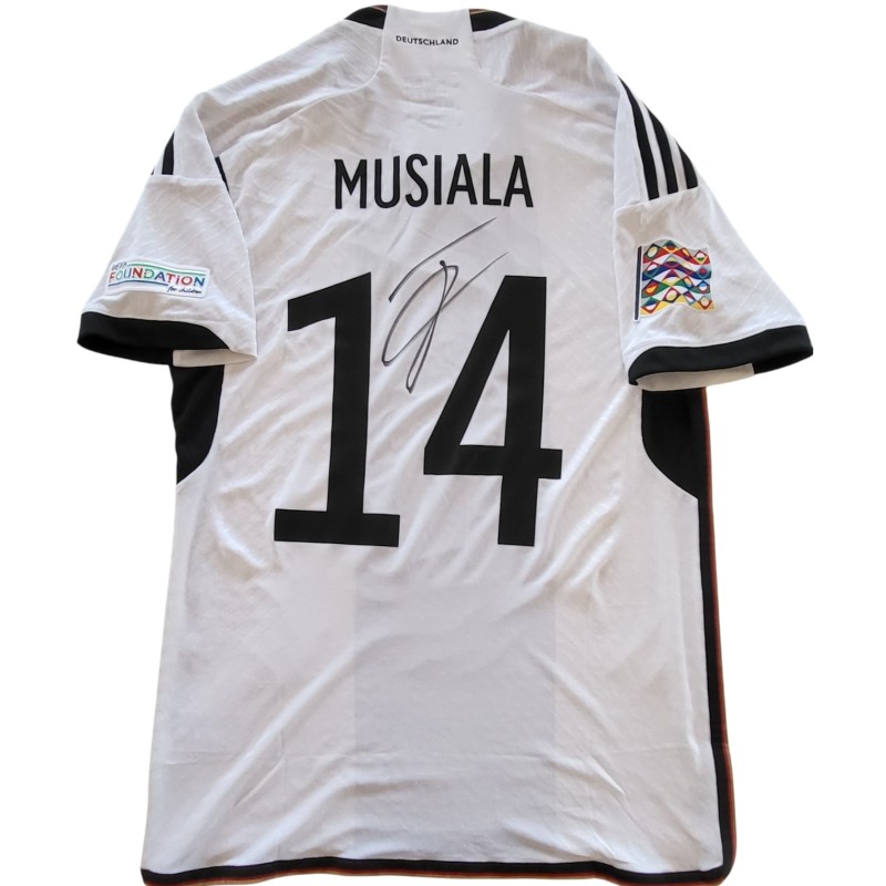 Musiala's Germany vs England Signed Issued Shirt, Nations League 2022