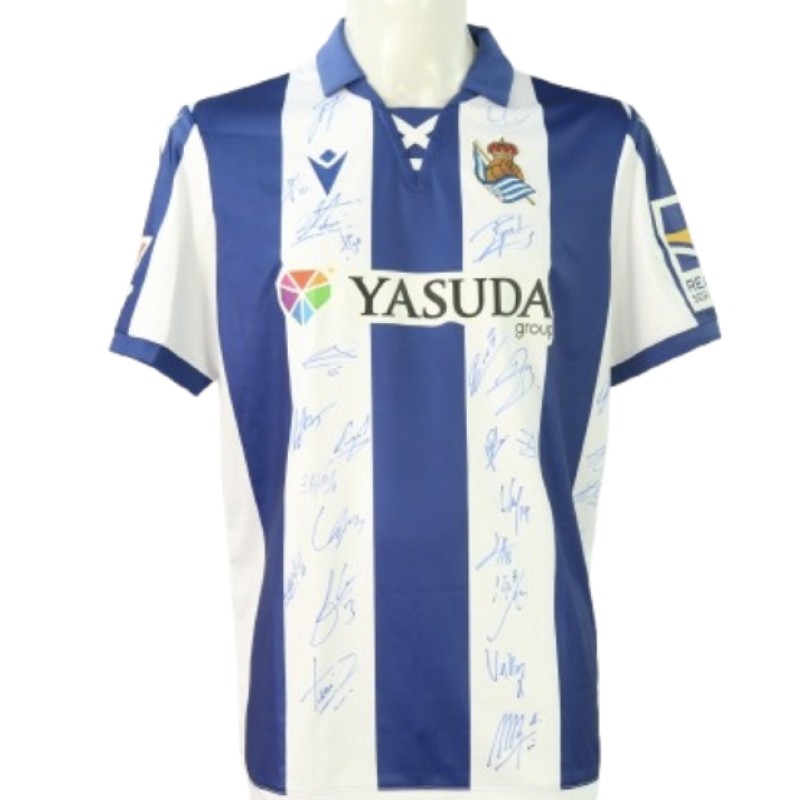 Real Sociedad's Official Shirt, 2024/25 - Signed by the Players