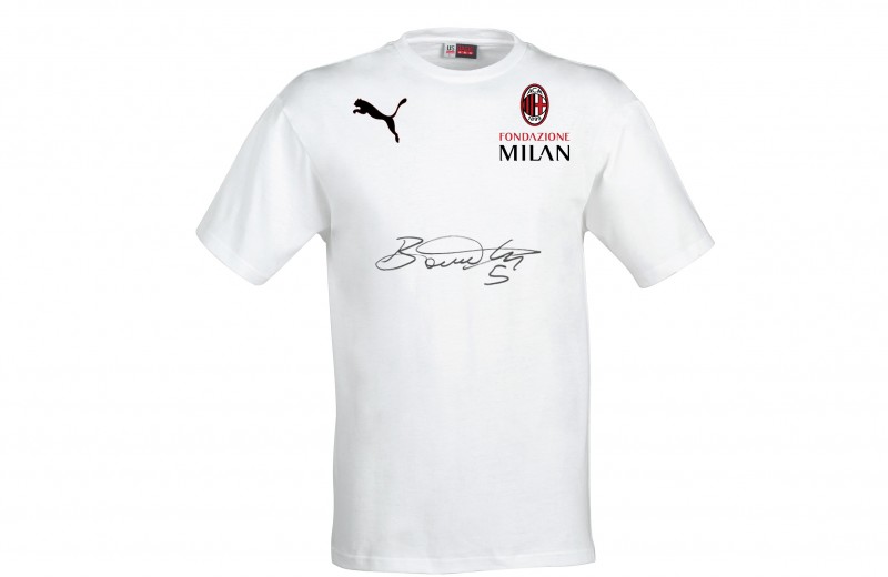 Fondazione Milan T-Shirt Signed by Bonaventura